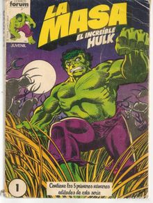 Comics : LA MASA. EL INCREIBLE HULK. TOMO RETAPADO CON LOS NROS: 1, 2, 3, 4 Y 5, FORUM. (B/A48)